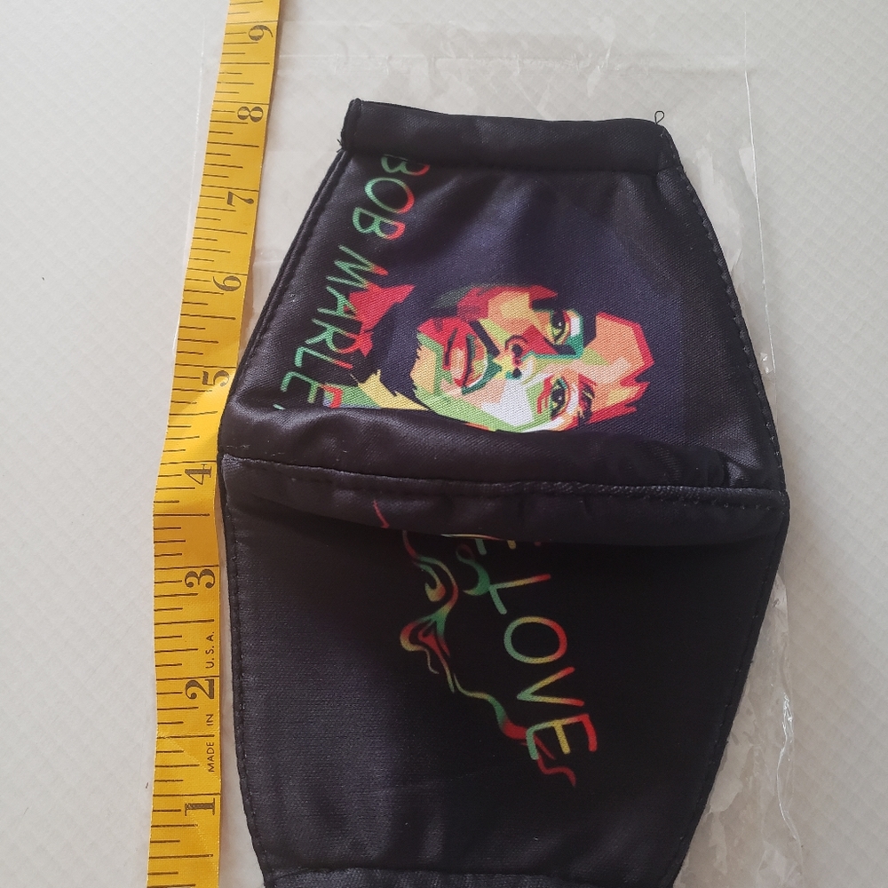 New Bob Marley One Love Thick Face Mask - Picture 5 of 8